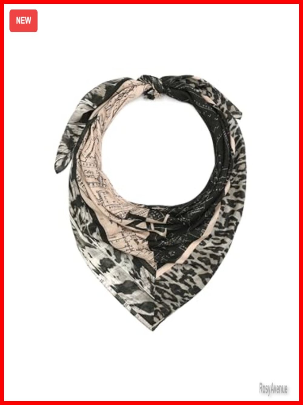 Spitalfields Large Square Scarf 100% Modal Lightweight Wrap 52x52